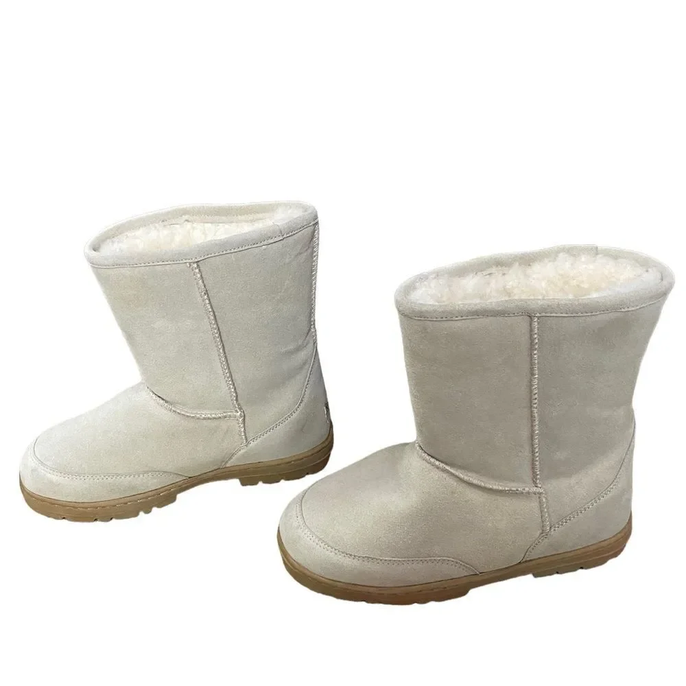Staheekum Winter Boots Mens Size 8 Beige Off White AD2299